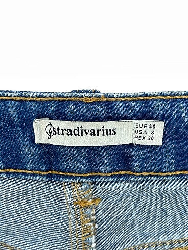 40 Beden mavi Renk Stradivarius Mini Etek %70 İndirimli.