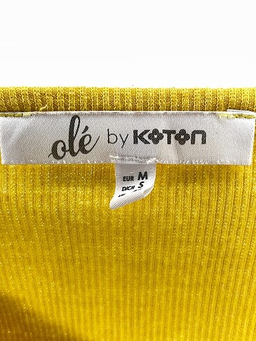 s Beden sarı Renk Koton T-shirt %70 İndirimli.