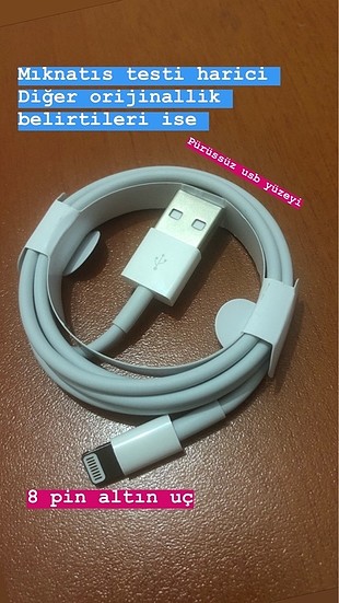 Apple Watch Iphone 0 orijinal şarj kablosu