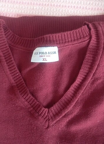 xl Beden bordo Renk Polo kazak
