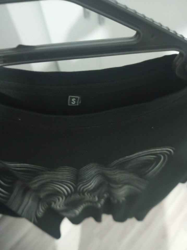 Siyah Baskılı Erkek Tişört - Görsel 3