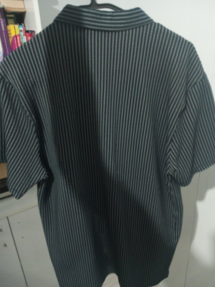 Çizgili Siyah Erkek Polo Tişört - Görsel 2