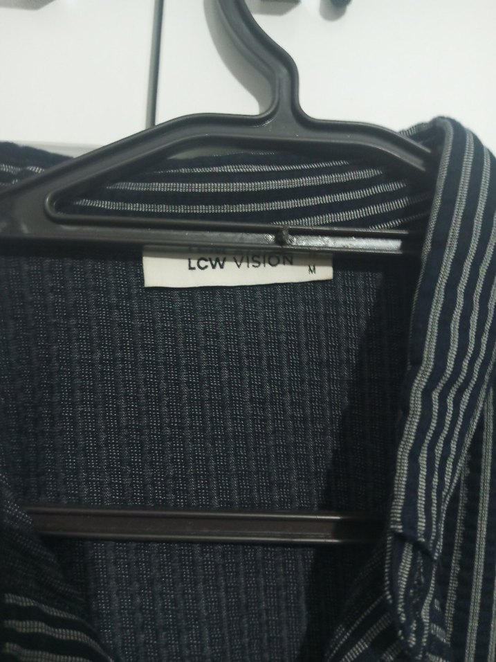 Çizgili Siyah Erkek Polo Tişört - Görsel 3