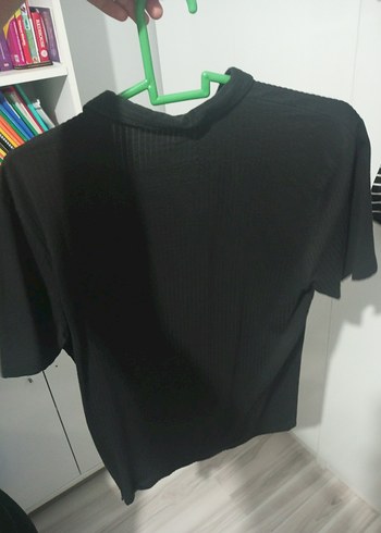 Düğmeli Siyah Erkek Polo Tişört - Görsel 2