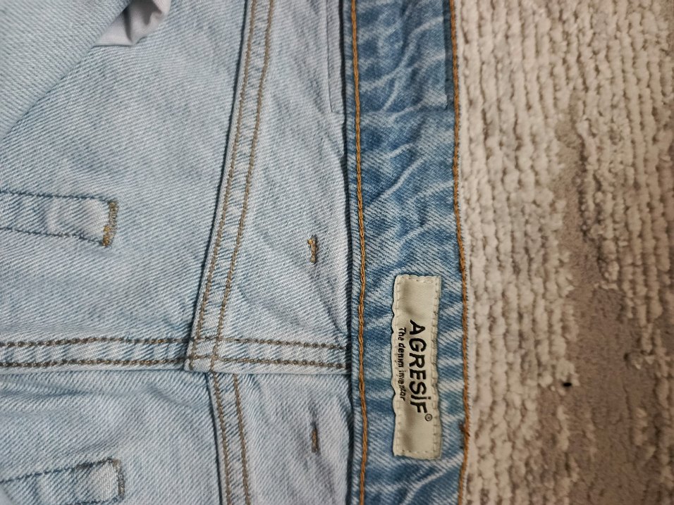 Gri Rahat Kesim Midi Kot Pantolon Baggy pantolon - Görsel 5