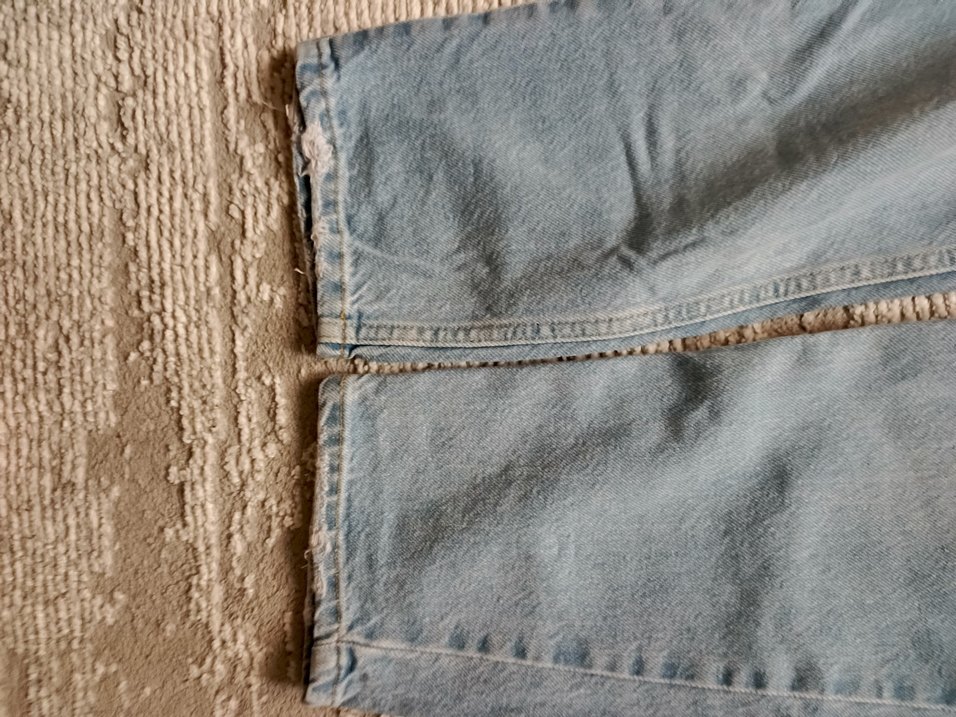 Gri Rahat Kesim Midi Kot Pantolon Baggy pantolon - Görsel 3