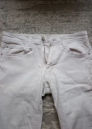 Beyaz Pantolon Midi Boy - Görsel 3