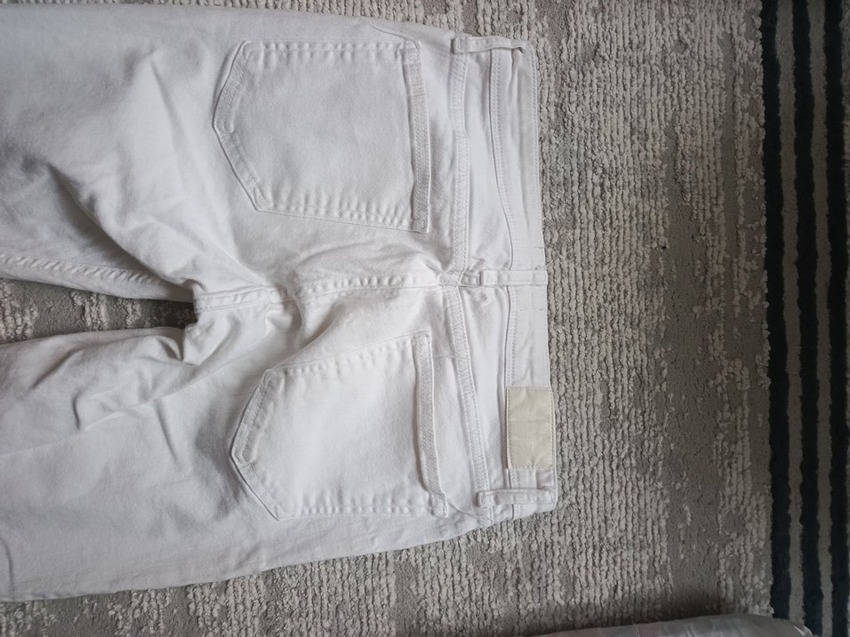 Beyaz Pantolon Midi Boy - Görsel 4