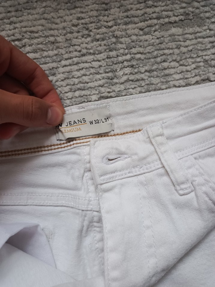 Beyaz Pantolon Midi Boy - Görsel 5