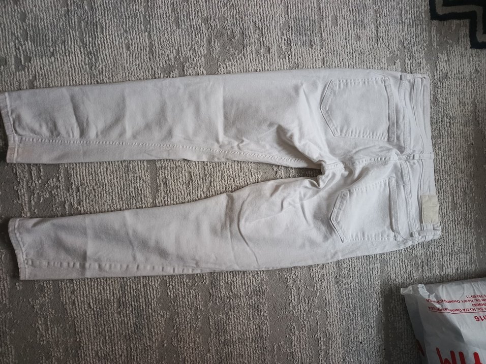 Beyaz Pantolon Midi Boy - Görsel 2