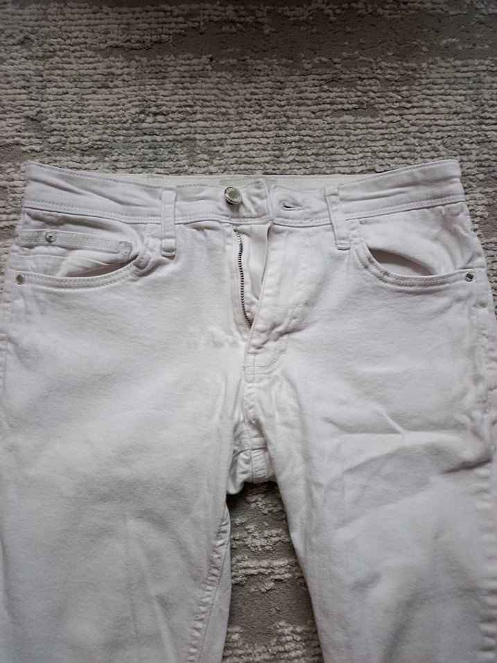 Beyaz Pantolon Midi Boy - Görsel 3