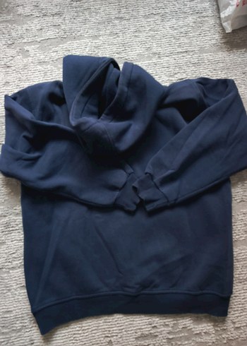 Lacivert Kapüşonlu Sweatshirt - Görsel 2