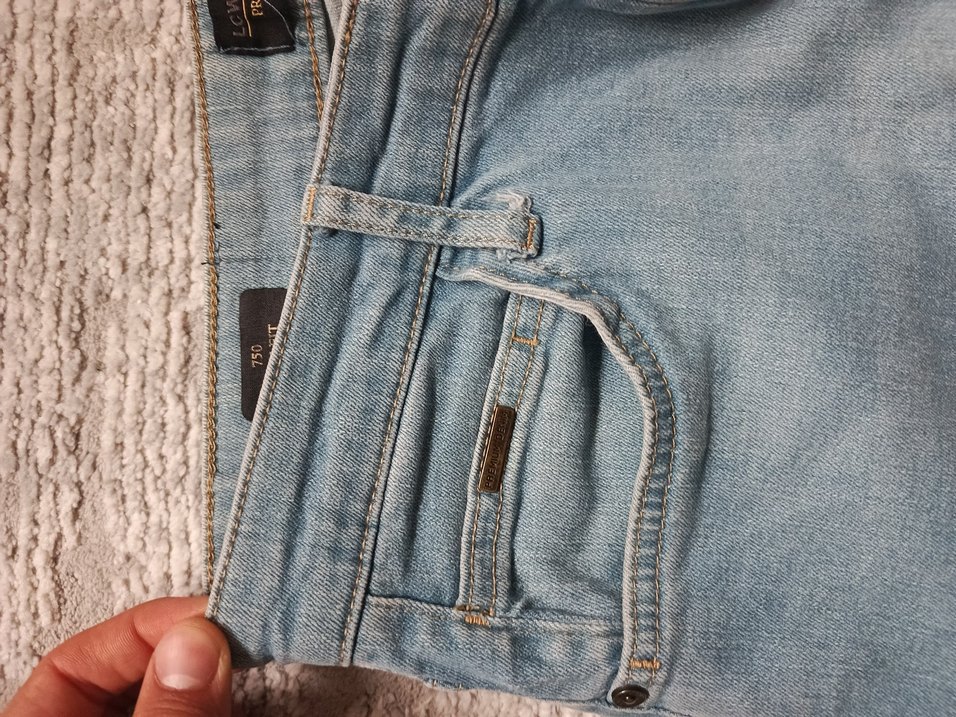 Erkek Mavi Regular Fit Denim Pantolon - Görsel 5
