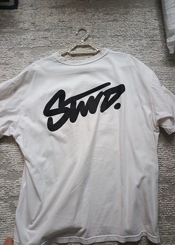 Erkek Beyaz Pamuklu Stwd Orjinal tişört - Görsel 3