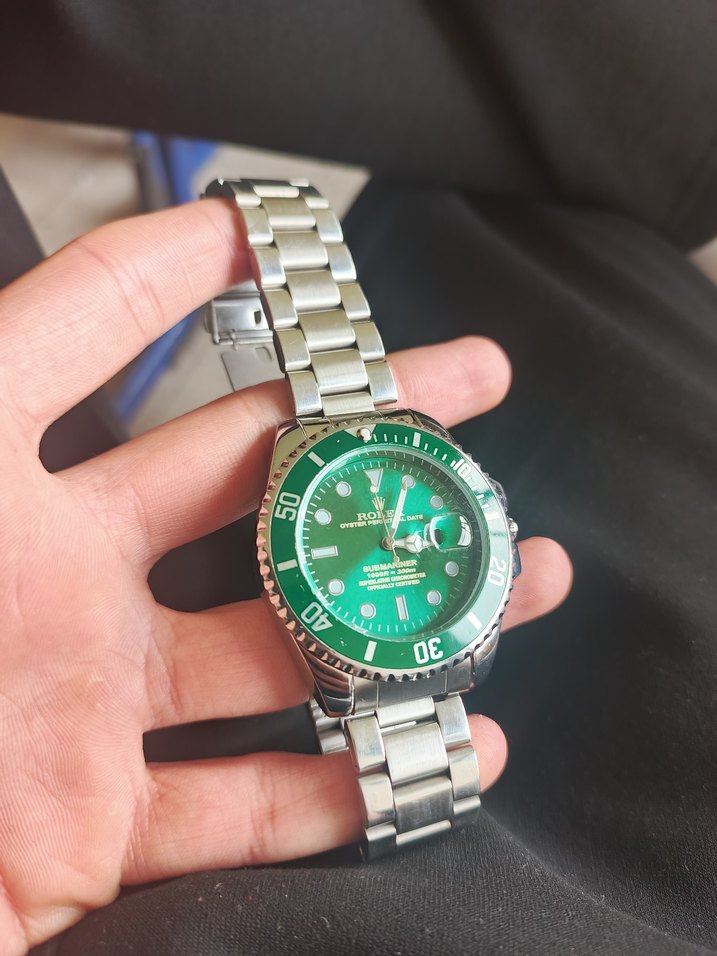 Rolex Submariner Yeşil Klasik Erkek Saati - Görsel 3