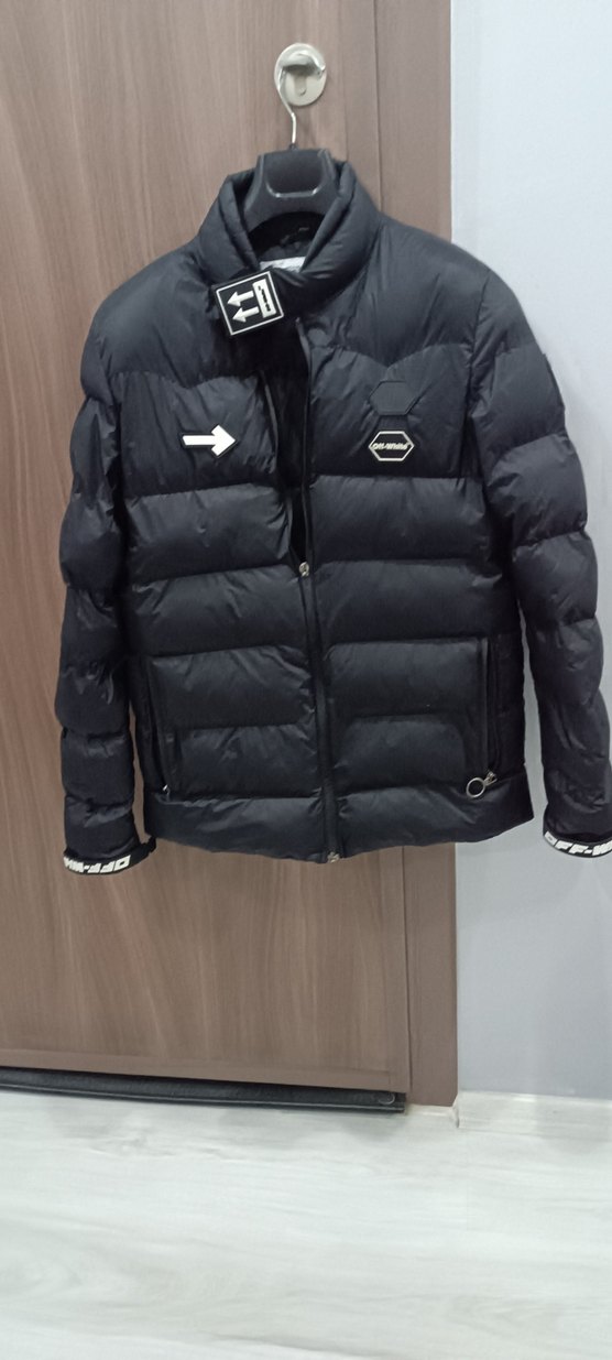 Siyah Fermuarlı Erkek Street Wear şişme mont - Görsel 3