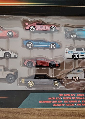 Beden Hot wheels fast and furious 10'lu set