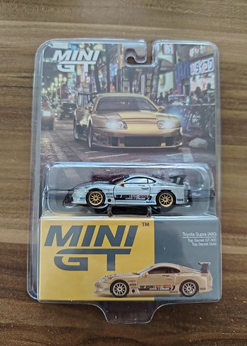 Mini gt toyota supra a80 top secret gold chase