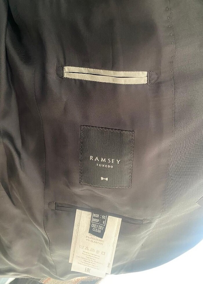 Yeni etiketli çeket dar diye satıyorum hiç giyilmdedi - Görsel 3