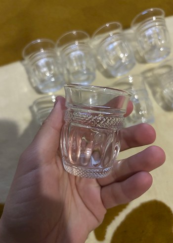 American Vintage 10 Parça Desenli Küçük Bardak Seti