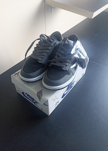 Travis Scott X Air Jordan 1 Low Og Black-Grey - Görsel 2