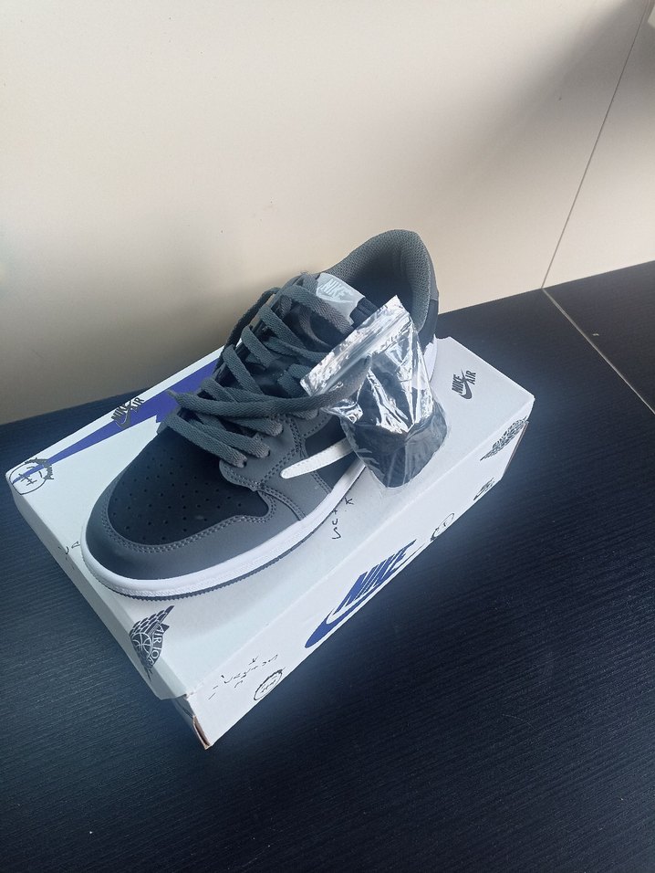 Travis Scott X Air Jordan 1 Low Og Black-Grey - Görsel 5