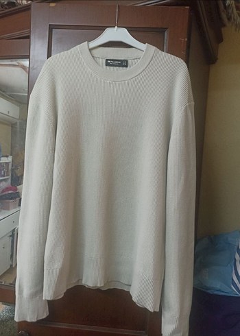 Pull&Bear Bej Triko - Görsel 4