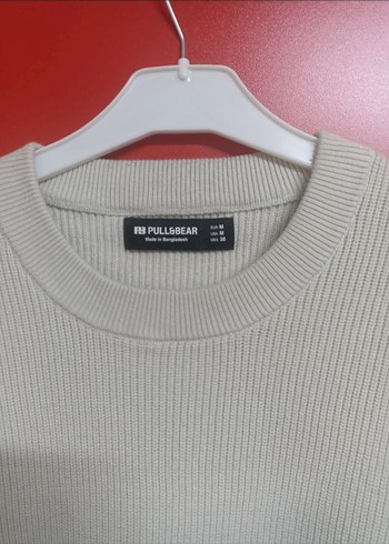 Pull&Bear Bej Triko - Görsel 6
