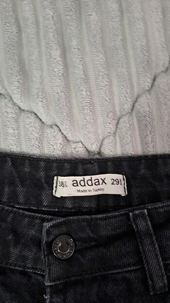 38 Beden siyah Renk Addax siyah kot şort 