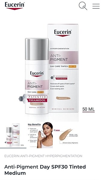 Diğer Eucerin renkli krem