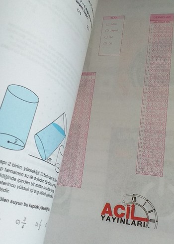 Beden Renk Acil Matematik 12 AYT Deneme Sınavı