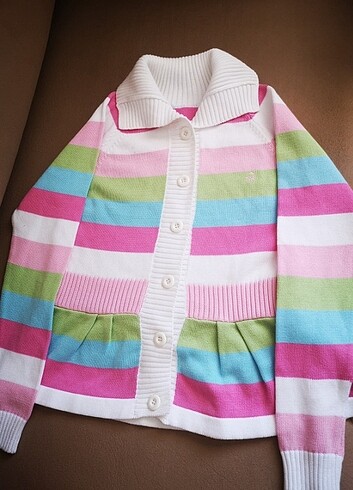 Benetton kız çocuğu hırka - Görsel 8