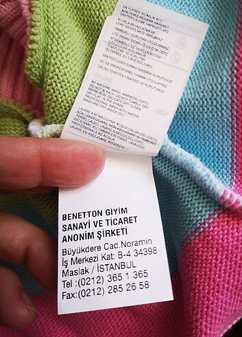 Benetton kız çocuğu hırka - Görsel 6