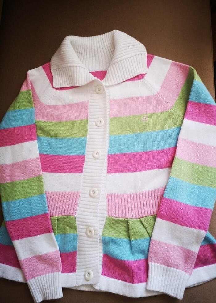Benetton kız çocuğu hırka - Görsel 3