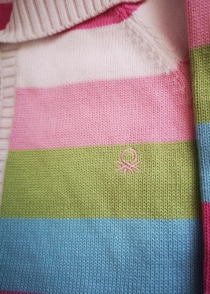 Benetton kız çocuğu hırka - Görsel 4