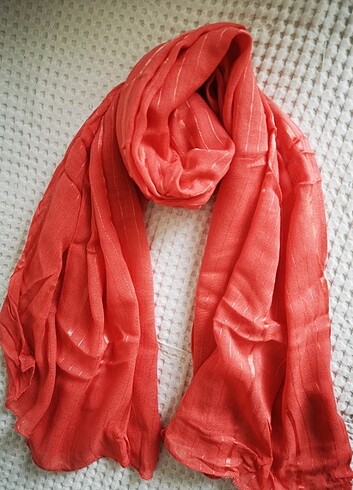 Parlak, sim çizgili büyük şal - Görsel 5