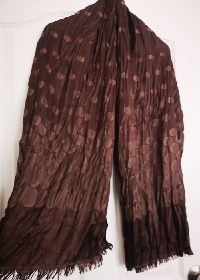 Yuvarlak desenli uzun şal - Görsel 2