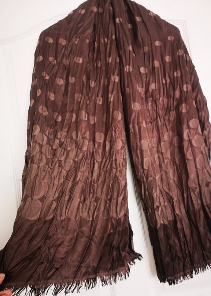 Yuvarlak desenli uzun şal - Görsel 3