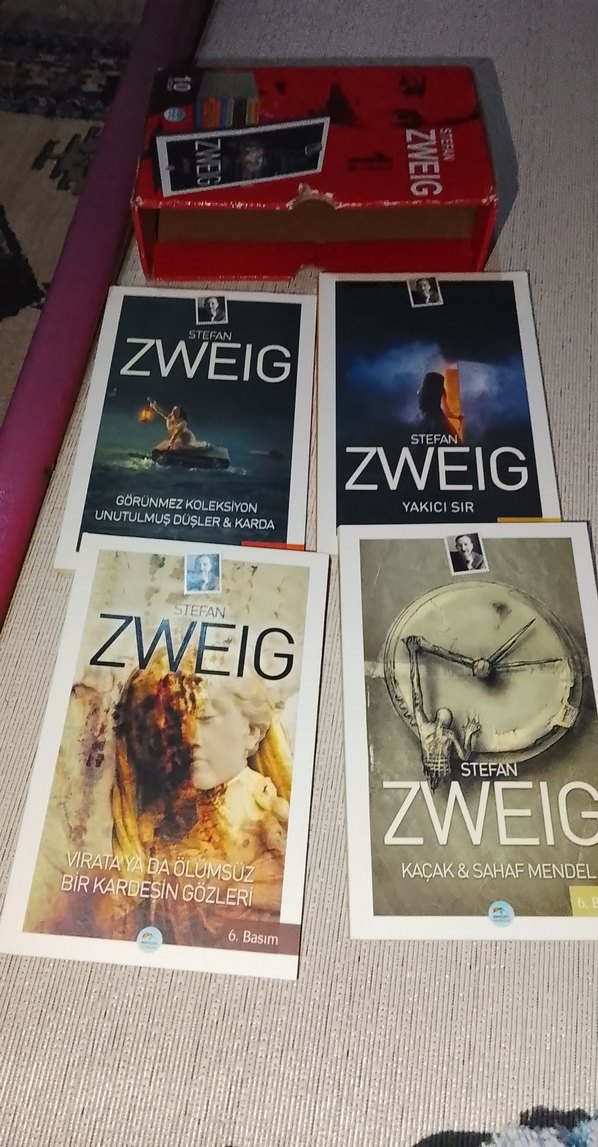 Stefan Zweig Seti sadece kutusu  zede var kitaplarda  defo yok - Görsel 4