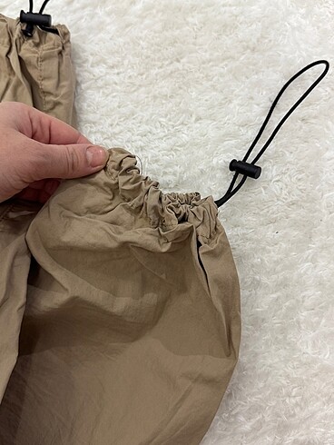 38 Beden camel Renk Paraşüt pantolon