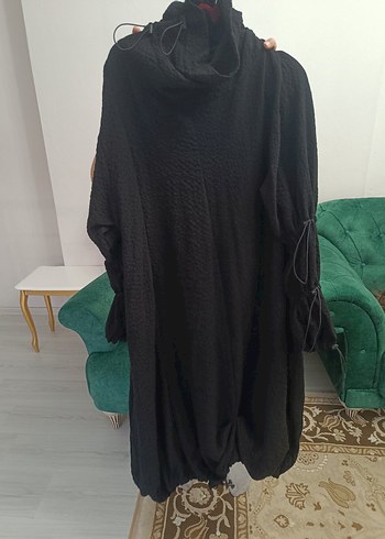 H4 Uzun Siyah Kadın elbise