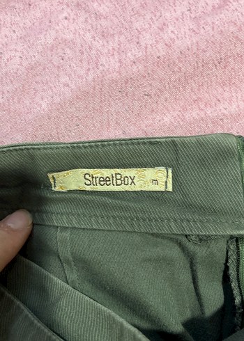 Düğmeli Yeşil Kadın Kumaş Midi şort etek - Görsel 3