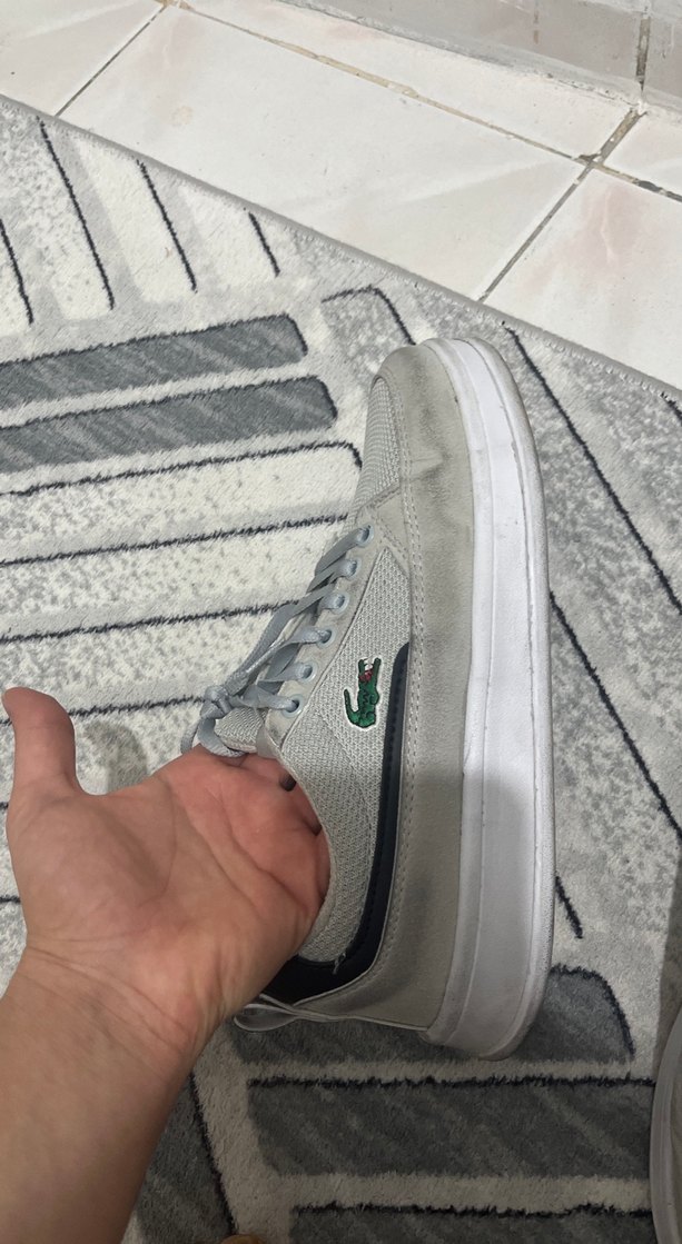 Gri Kadın Bağcıklı Spor Ayakkabı - Görsel 5