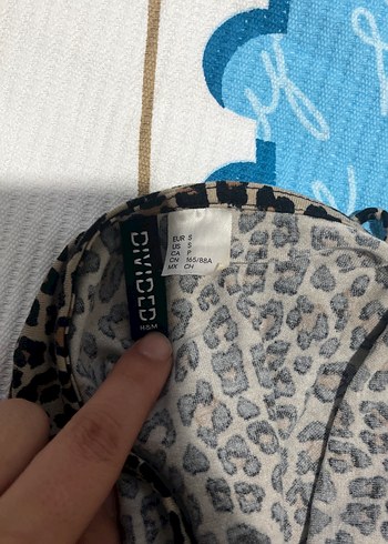 s Beden Leopar Desenli Kadın Bralet