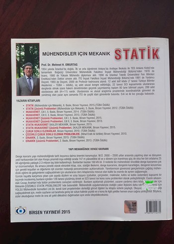 SIFIR MÜHENDİSLER İÇİN MEKANİK STATİK Kitabı - Görsel 8