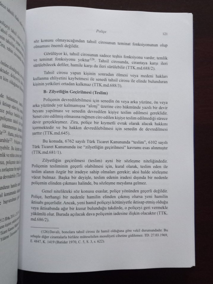 SIFIR KIYMETLİ EVRAK HUKUKU - Görsel 4