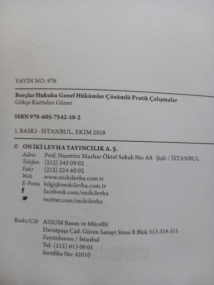 BORÇLAR HUKUKU GENEL HÜKÜMLER PRATİK - Görsel 4