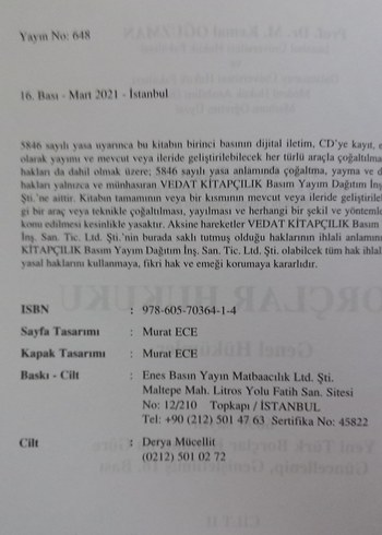 Sıfır Borçlar Hukuku Genel Hükümler Cilt 2 - Görsel 2