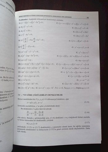 SIFIR Diferansiyel Denklemler 1 - Teori ve Problem Çözümleri - Görsel 4