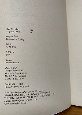Okulsuz Toplum - Ivan Illich